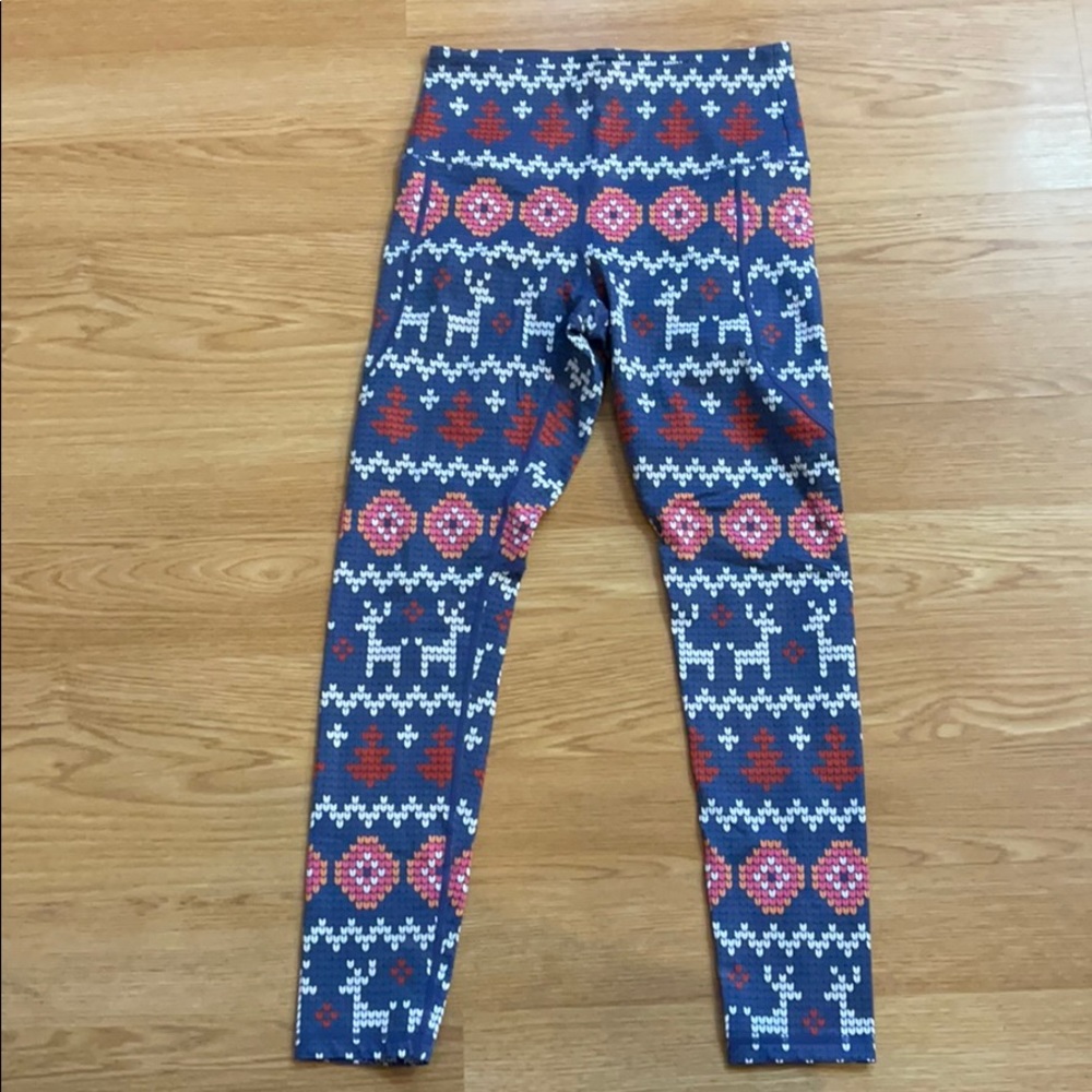 Holiday print leggings